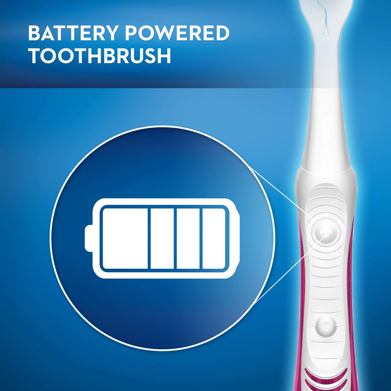 Oral-B Pulsar 3D White Luxe Battery Powered Toothbrush, Soft Bristles,