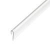 Outwater Plastic J Channel Fits Material 1/8 Inch Thick Clear