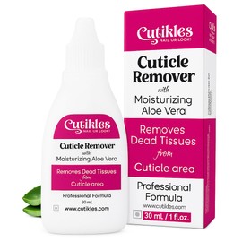 CUTIKLES CUTIKLES Cuticle Remover Gel. Quick-Action, No-Spill Professional Gel Formula Removes Dead Tissues from Cuticle Area Instantly. Moisturizing Aloe Vera protects & hydrates nails - 1 Fl Oz