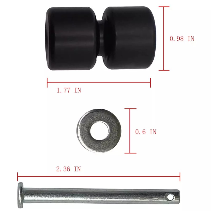 Auto-Parts 4 Sets Aluminum Rollers Washers Rings for Gorilla Lift