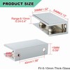 Alise 2 Pcs Adjustable Frameless Rectangle Glass Shelf Bracket Holder
