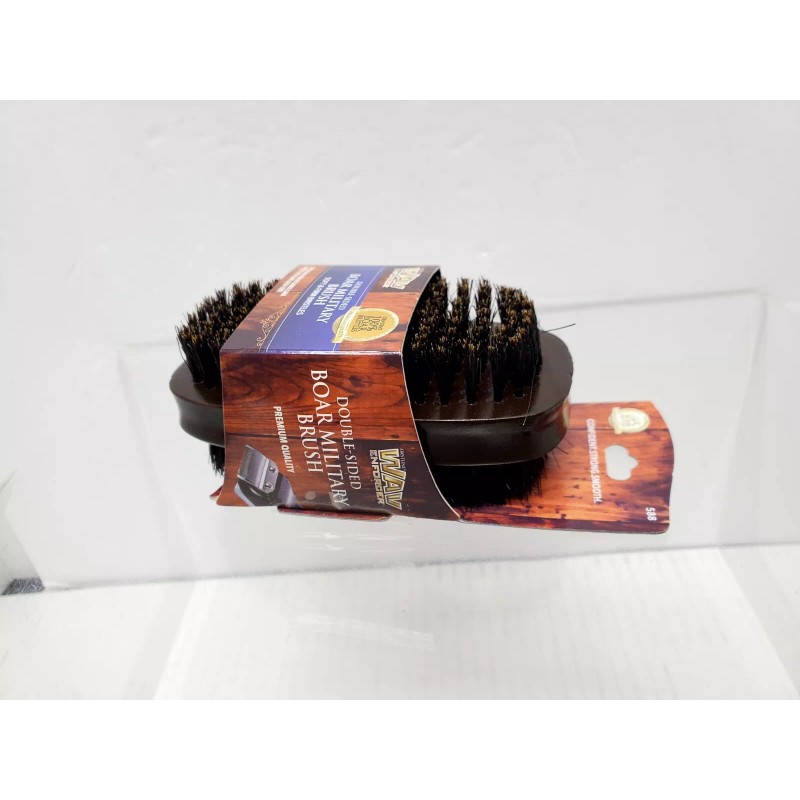 Firstline Wav Enforcer Double Sided Boar Fade Brush w/Soft&Firm Bristles