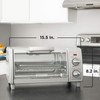 BLACK+DECKER Crisp N Bake Air Fry 4-Slice Toaster Oven, Gray,