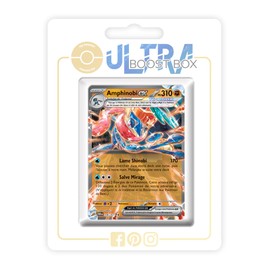 Amphinobi ex (Quajutsu ex) 106/167 Teracristall - Ultraboost X Écarlate et Violet 6 - Mascarade Crépusculaire Box with 10 French Pokémon Cards