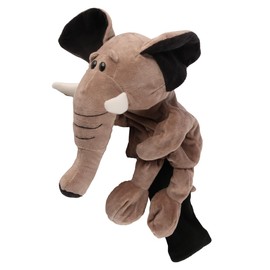 Sarini Adorable Elephant Shaped Golf Club Head Cover Fun Animal Design Fit for Wooden Clubs Functional and Safe Head Cover for Golf Lovers