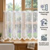 suction Cafe Curtains, Kitchen Curtains for Windows, Lace Curtains with