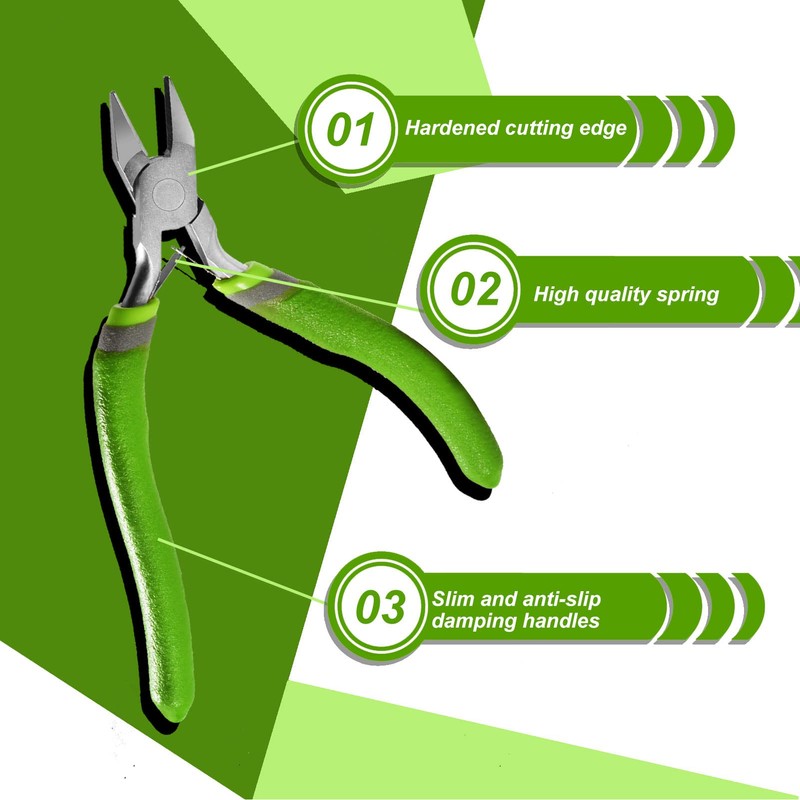 SPEEDWOX Flush Cutting Diagonal Cutters Tapered Head 5 Inches Diagonal