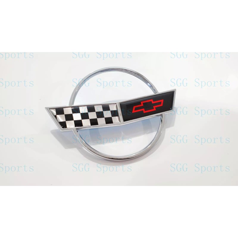 AUTO 2PC 1984-1996 C4 Corvette Chrome Front Nose Hood Rear