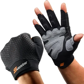 SueStar Workout Gloves for Men Women Full Palm Protection Excellent Grip Ultra Breathable for Gym Training Weightlifting Fitness [L]
