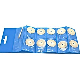 TEMO 10 pc 1 Inch Solid Diamond Coated Cutoff Wheel Saw Disc 1/8 Inch Shank Compatible for Dremel and Other Rotary Tools