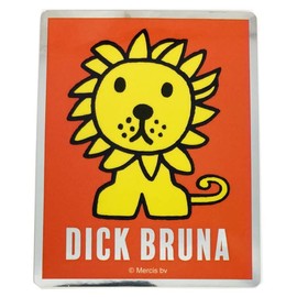 Miffy [Die Cut Sticker] Character Sticker/Lion Silver Dick Bruna