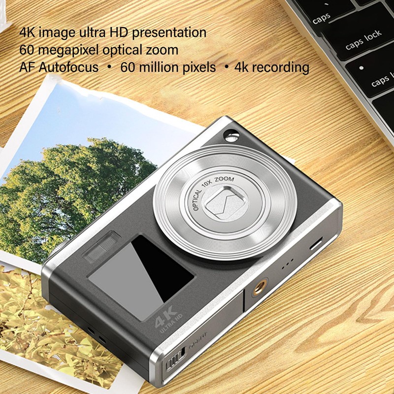 Digital Camera, 2.88 Inch IPS Screen 4K 60MP Compact Camera