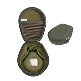 Hermitshell Hard Case for AfterShokz Trekz Air/AfterShokz Aeropex/Titanium Mini/Shokz OpenRun Pro Open Ear Wireless Bone Conduction Headphones AS650 / AS800 (Green) (Only Case)