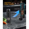CIRCLE JOY Electric Pepper Mill Grinder, Top-Refill Rechargeable Black Pepper