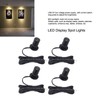 4 Piece LED Display, Mini USB Spotlight, Dimmable, 5V, Wired