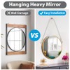 4PCS Adjustable Picture Frame & Mirror Hanging Wire Kit,6.6FT Heavy