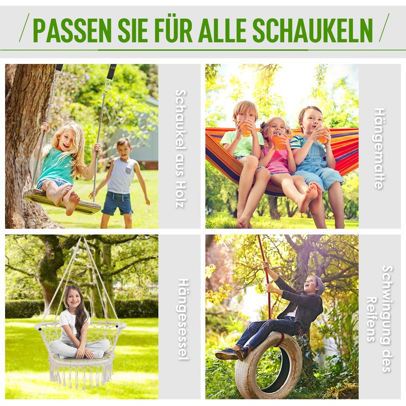Grassman Swing Attachment, Hammock Swing Hanging, Portable Hanging Chair Attachment
