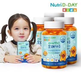 Nutri D Day Baby & Kids Omega 3 4 Bottles 0 / 뉴트리디데이 베이비 앤 키즈 오메가3 4병 0