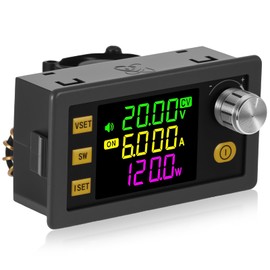 ZONJIE Spannungsregler, Einstellbarer Buck-Boost-Wandler, Buck-Boost-Wandler Spannungsregler, 6-36V bis 0,5-37V 40W 4,5A Einstellbare Spannungsgeregelte Leistungsmodul mit LCD-Anzeige Farbbildschirm