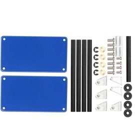 Carro de herramientas de servicio | Carro de almacenamiento de herramientas de 2 niveles | Taller móvil Reparación de garaje Accesorios RC para modelo a escala 1/8 1/10 1/12 1/16(Azul)