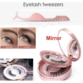 Magic Eyelash! Easy Wear No Glue ! Come With 1 Pairs Of Eyelashes And Eye Liner