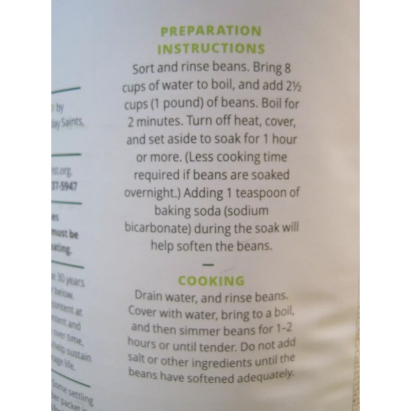 eFoodsDirect #10 Can Dry Black Beans - Survival Emergency Food
