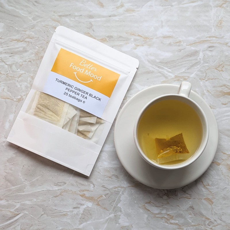 Better Food Mood Turmeric Ginger Black Pepper Tea Bags (25