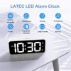 LATEC Digital Alarm Clock, LED Digital Alarm Clock with 2