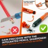 THORVALD New 2-in-1 Carpenter Pencils with Finger Grip for Carpenter