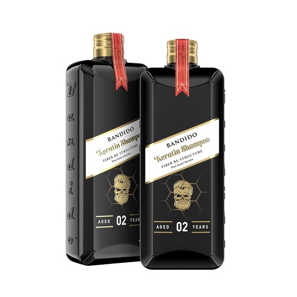 Bandido Keratin Shampoo | 2-Pack | Fiber Re-Structure Formula with