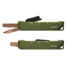 Kokuyo Scissors Cutter, 2-Way Box Opener, Titanium Blade, Khaki, Hasa-T420DG
