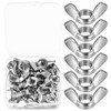 25 Pcs M8 Wing Nuts, Butterfly Nuts, Stainless Steel Butterfly