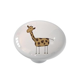 Gotham Decor Funny Giraffe Ceramic Drawer Knob