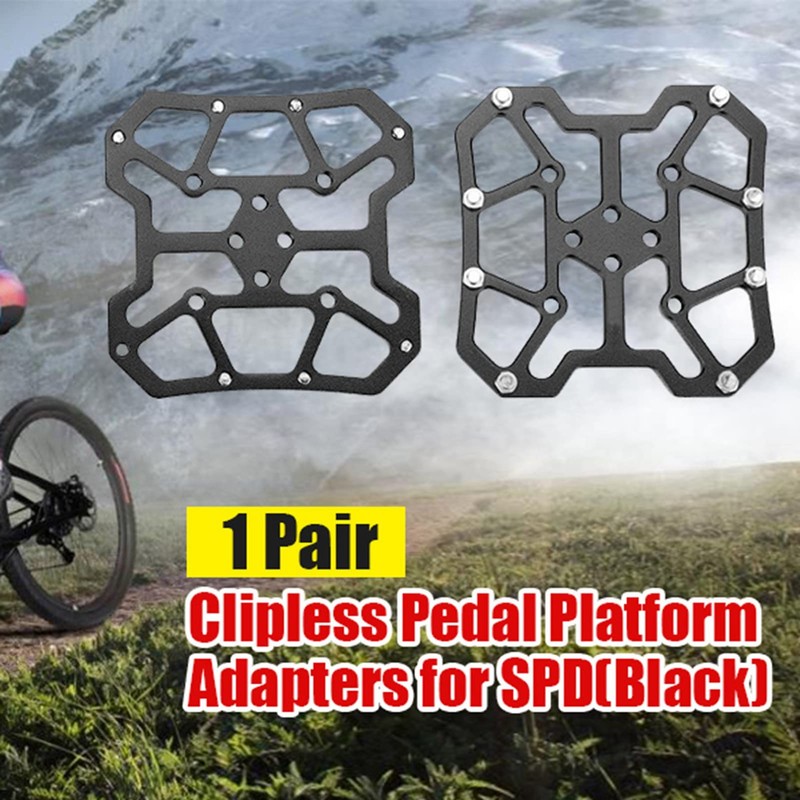 1 Pair Bike Pedal Adapters, 9 x 9cm / 3.5