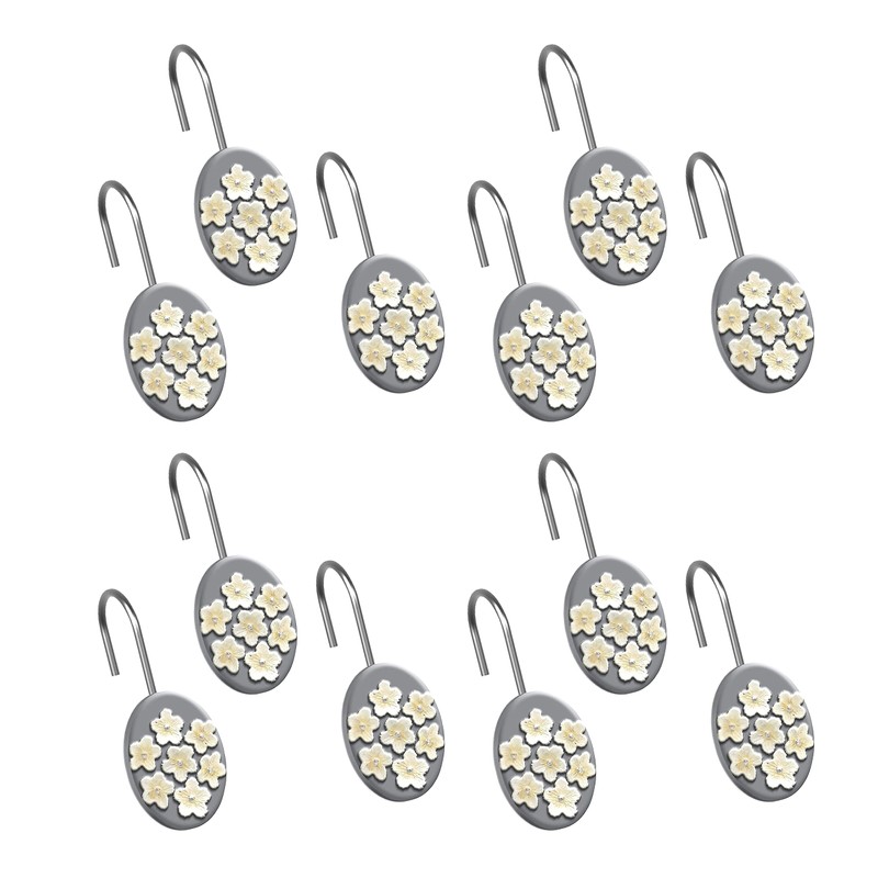 Popular Bath Shower Hooks Bloomfield, Grey