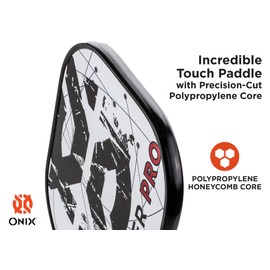 ONIX Voyager Pro Pickleball Paddle with Premium-Coated Graphite Face and Precision-Cut Polypropylene For Incredible Touch