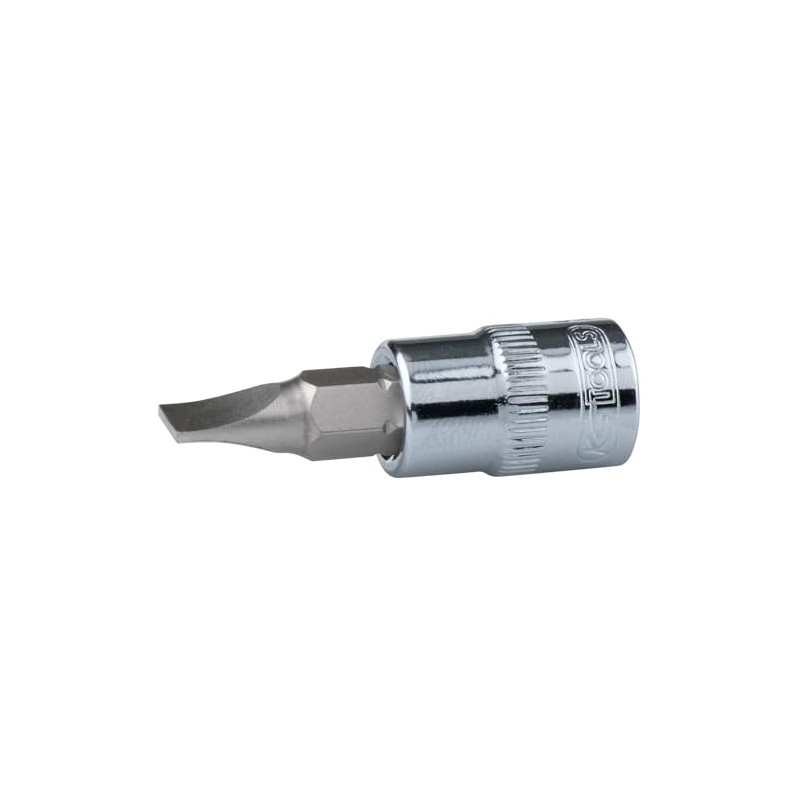 KS Tools 918.1489-E 1/4 Chrome+ Bit-Stecknuss Schlitz,6,5
