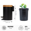 Kazai. 3L Designer Bathroom Bin | Superior Bamboo | Soft