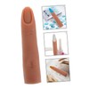 WOONEKY Acrylic Nails Practice Fake Fingers for Manicure Reusable Nail