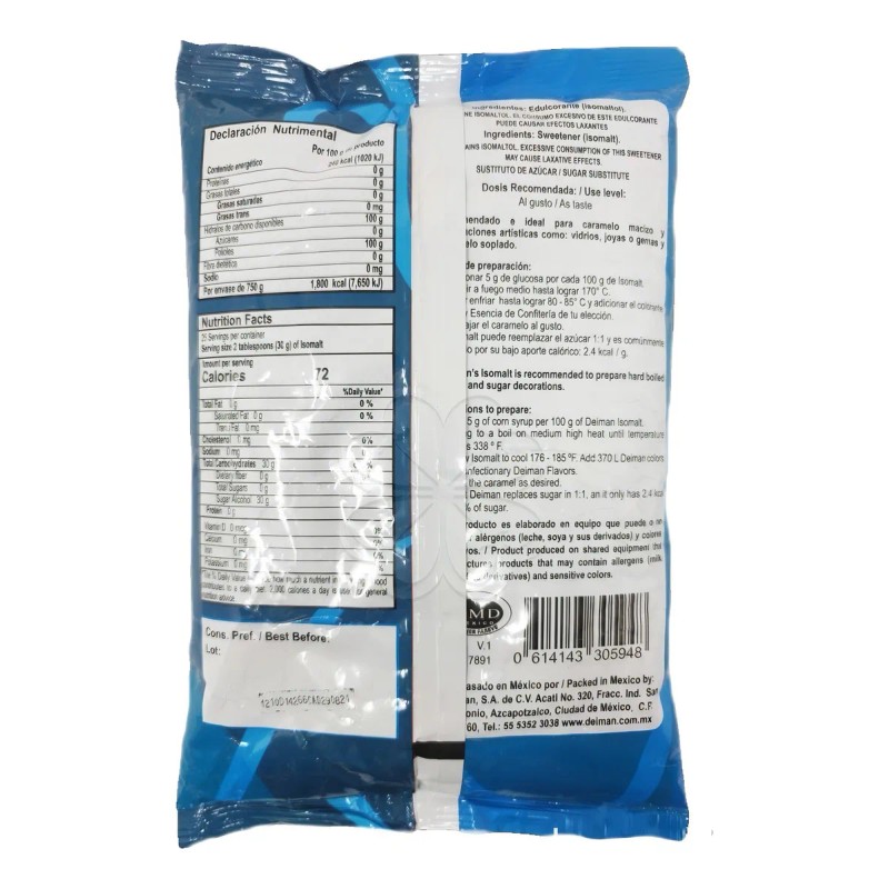 Isomalt 750 Gramos