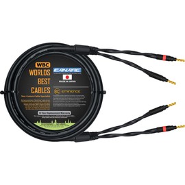 WORLDS BEST CABLES 5 Foot - Canare 4S11 – Audiophile Grade - HiFi Star-Quad Single Speaker Cable for Center Channel with Eminence Gold Banana Connectors