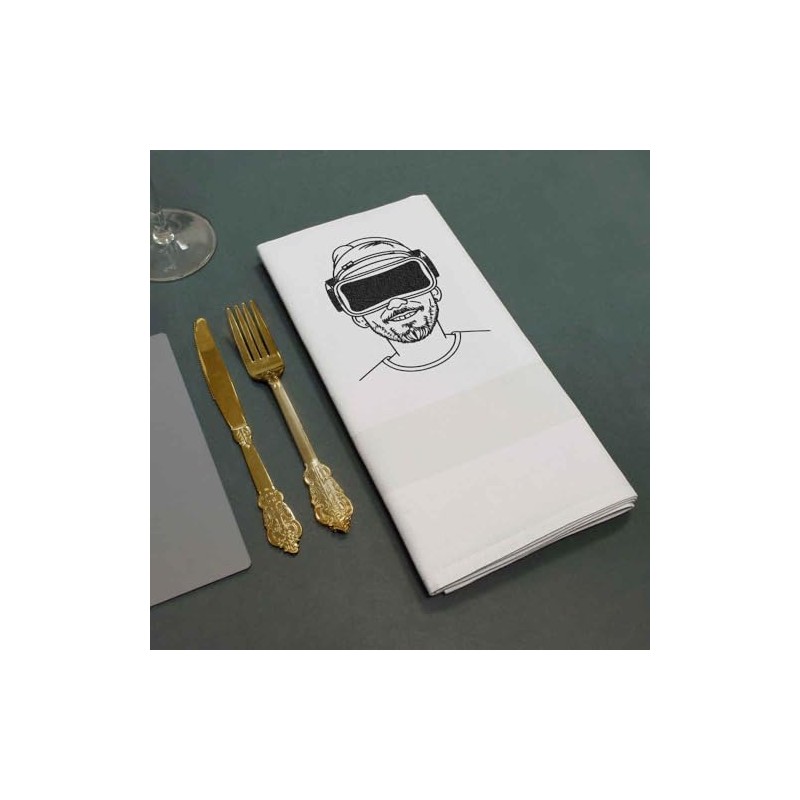 Azeeda 'Virtual Reality-Kopfhörer' Stoffserviette (NK00034228)