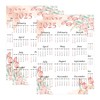 4 Pack 2025 Calendar Stickers Watercolor 12 Monthly Planner Date