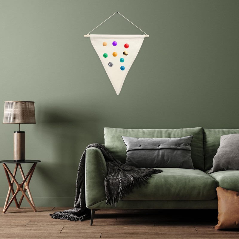 PATIKIL Enamel Pin Display Banner, 11" Length Canvas Blank Holder