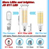 JDE11 Led Bulbs Dimmable, Replace 120V 75W Halogen Candelabra Bulbs,T3