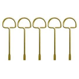 Bathroom/Bedrooom Door Key Emergency Key, Door Key Replacement Solid Key for Interior Door - 5 Pack (Gold)
