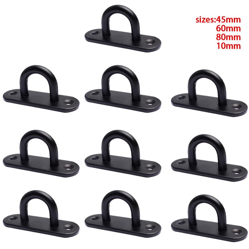 CLSSLVVBN 10pcs/Set Stainless Steel Eye Plate and Hook Set for