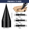 42 mm Wood Splitter Drill, Firewood Drill with 3 Drill