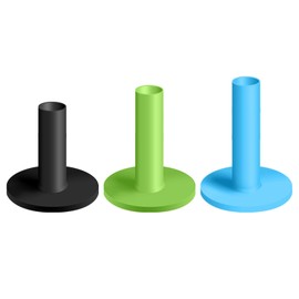 AXKAL Golf Rubber Tees Practice Training Value 3 or 6 Pack Mixed Size, Used For Driving Range Golf Mats, Suitable for Indoor Outdoor Backyard Home Office (3 Pack-Multicolor)