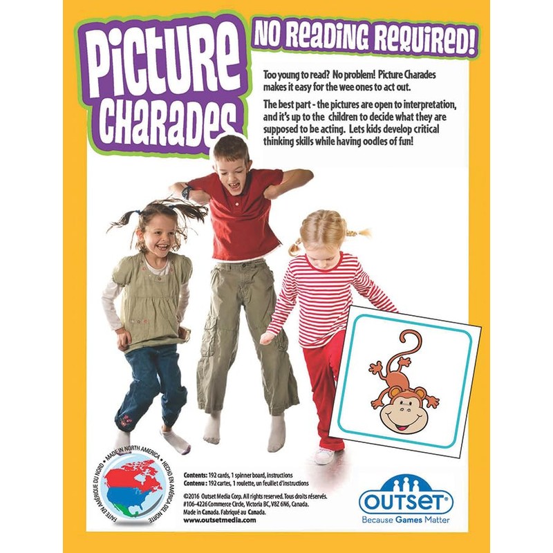 Outset Media Picture Charades for Kids - No Reading Required!